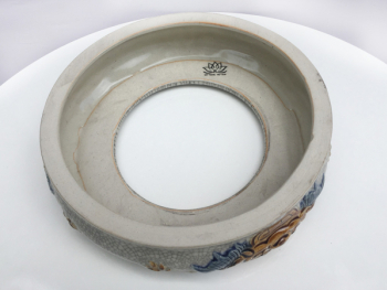 Bát hương men rạn nổi rồng đường kính 35cm