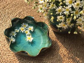 Bát nước minh đường tụ thủy men hỏa biến đường kính 28cm