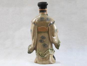 Tượng sứ Khổng Minh Gia Cát Lượng men rạn cao 60cm